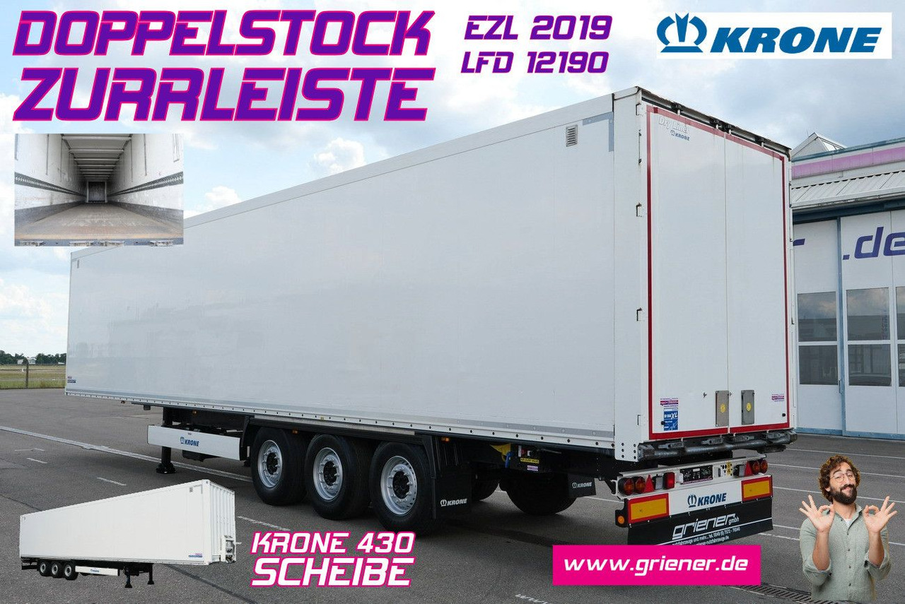Krone SD 27/ DOPPELSTOCK / ZURRLEISTE / TOP /mehrfach - Closed box semi-trailer: picture 1 Krone SD 27/ DOPPELSTOCK / ZURRLEISTE / TOP /mehrfach - Closed box semi-trailer: picture 1