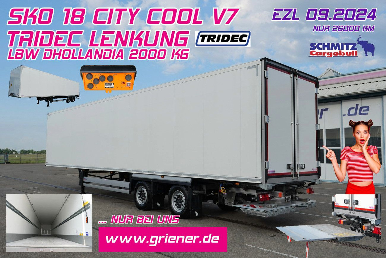 Schmitz Cargobull SKO 18/ LZG CITY /COOL V7  LBW /TRIDEC /FP 45 - Closed box semi-trailer: picture 1 Schmitz Cargobull SKO 18/ LZG CITY /COOL V7  LBW /TRIDEC /FP 45 - Closed box semi-trailer: picture 1