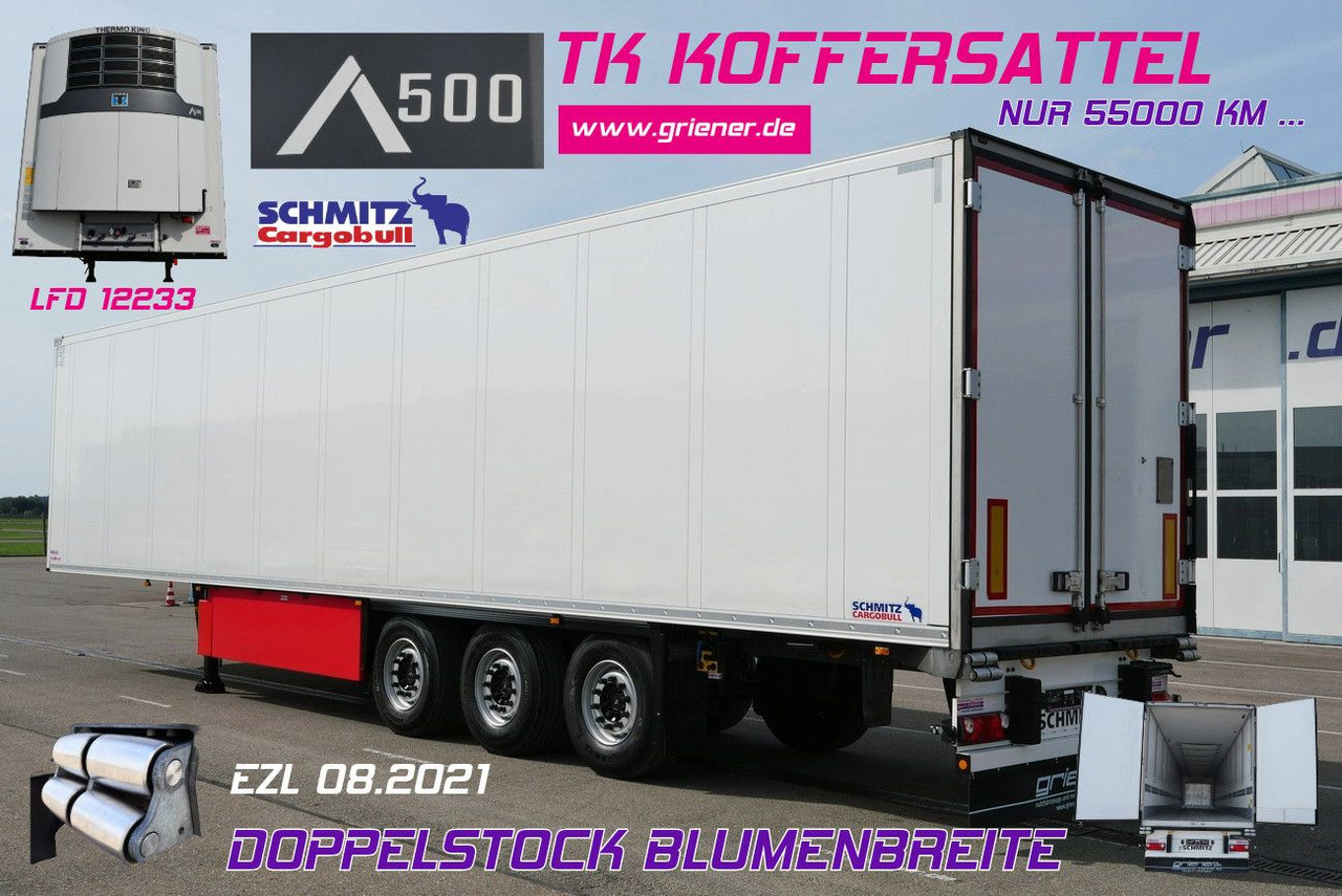 Schmitz Cargobull SKO 24/DOPPELSTOCK BLUMEN TK A500 DRP FP 45 - Refrigerated semi-trailer: picture 1 Schmitz Cargobull SKO 24/DOPPELSTOCK BLUMEN TK A500 DRP FP 45 - Refrigerated semi-trailer: picture 1