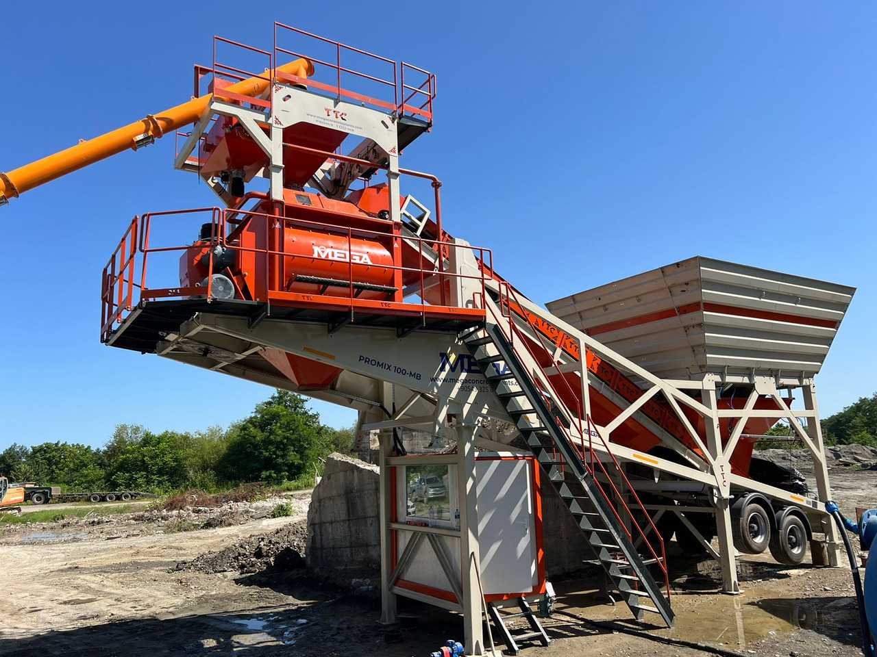 Mobile Concrete Plant Promix-100.MB - Concrete plant: picture 1 Mobile Concrete Plant Promix-100.MB - Concrete plant: picture 1