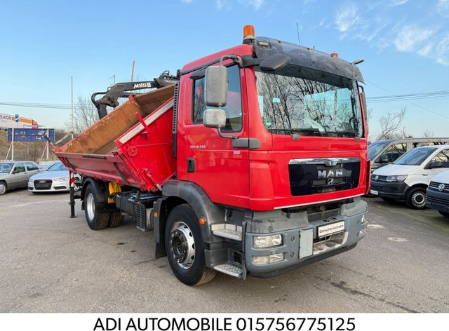 MAN TGM 18.340 Kipper mit Kran - Tipper, Crane truck: picture 1 MAN TGM 18.340 Kipper mit Kran - Tipper, Crane truck: picture 1