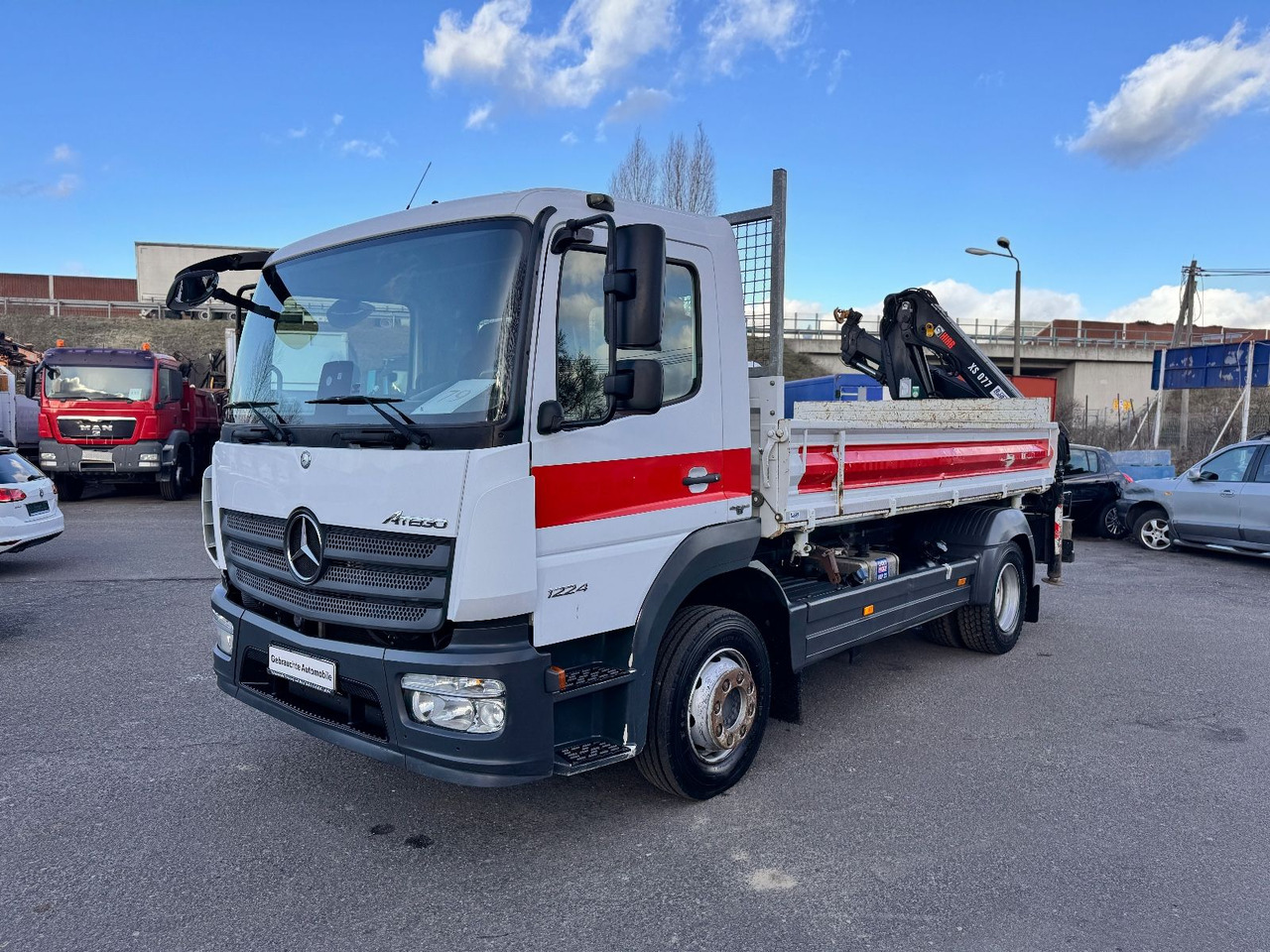 Mercedes-Benz Atego 1224 Kipper - Kran - Tipper, Crane truck: picture 3 Mercedes-Benz Atego 1224 Kipper - Kran - Tipper, Crane truck: picture 3