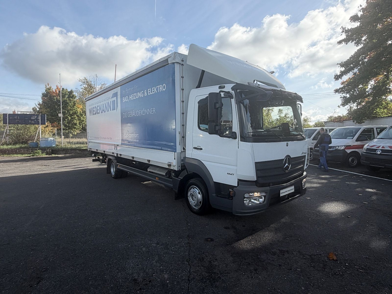 Mercedes-Benz Atego 821 Klima Lbw Tempoamt - Curtain side truck: picture 2 Mercedes-Benz Atego 821 Klima Lbw Tempoamt - Curtain side truck: picture 2