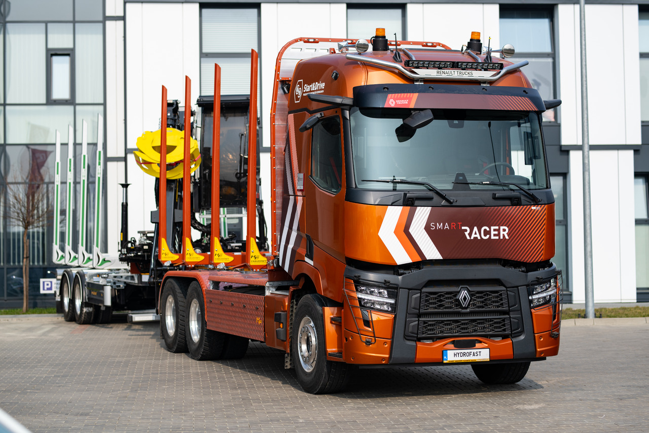 RENAULT TRUCKS C P6X4 Zabudowa do transportu drewna / Timber transport truck / Holztransportwagen/Camion de transport lemn - Timber truck, Electric truck: picture 3 RENAULT TRUCKS C P6X4 Zabudowa do transportu drewna / Timber transport truck / Holztransportwagen/Camion de transport lemn - Timber truck, Electric truck: picture 3