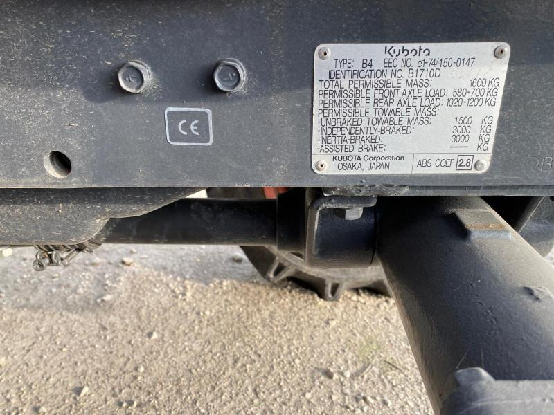 Leasing of KUBOTA B1710 MINI TRACTEUR AGRICOLE KUBOTA B1710 MINI TRACTEUR AGRICOLE: picture 16