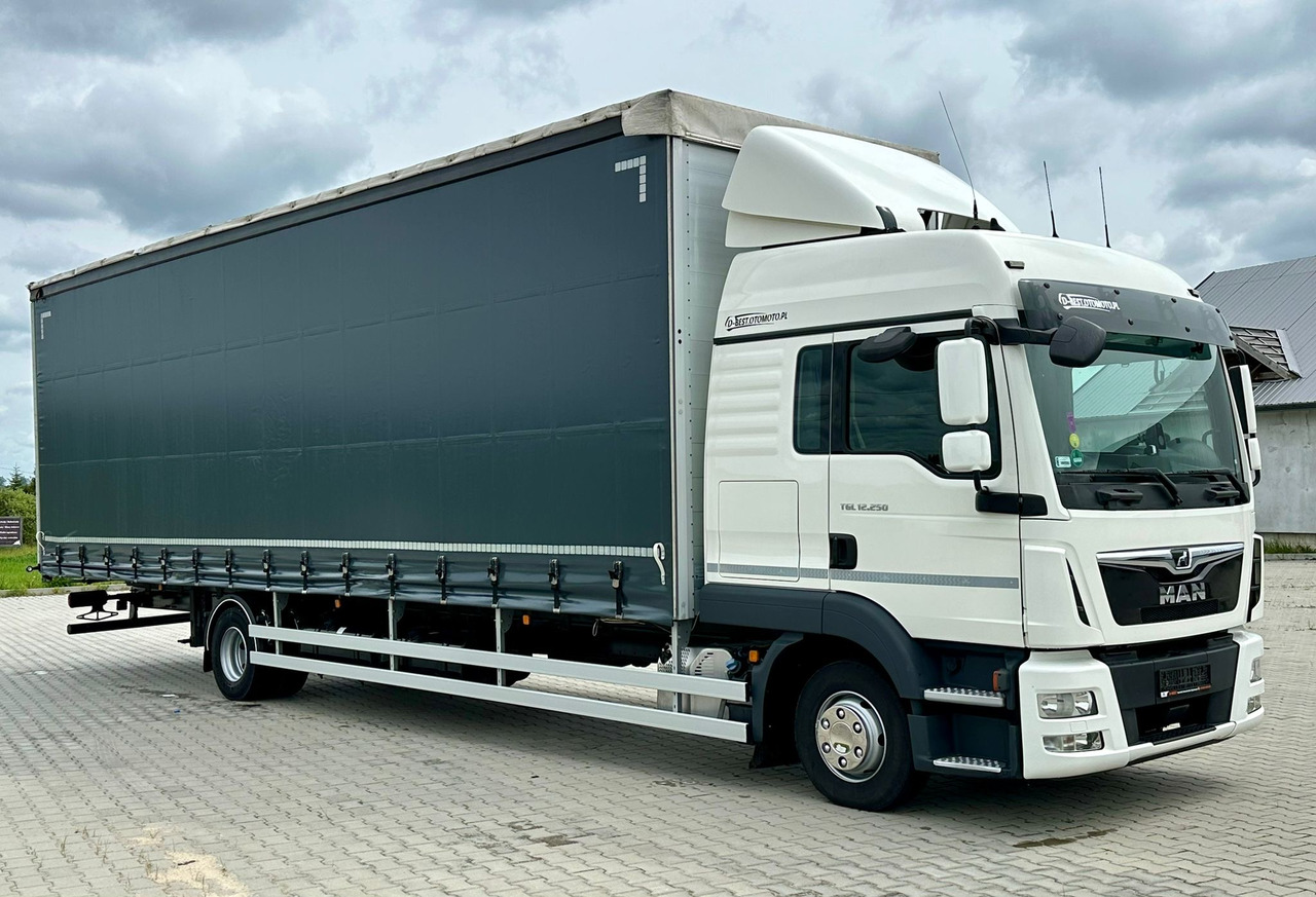 MAN TGL 12.250 / FIRANKA / 23 EUROPALETY / 9.5 M DŁUGOŚCI / NISKI PRZEBIEG / SYPIALKA / 2020 ROK - Curtain side truck: picture 1 MAN TGL 12.250 / FIRANKA / 23 EUROPALETY / 9.5 M DŁUGOŚCI / NISKI PRZEBIEG / SYPIALKA / 2020 ROK - Curtain side truck: picture 1