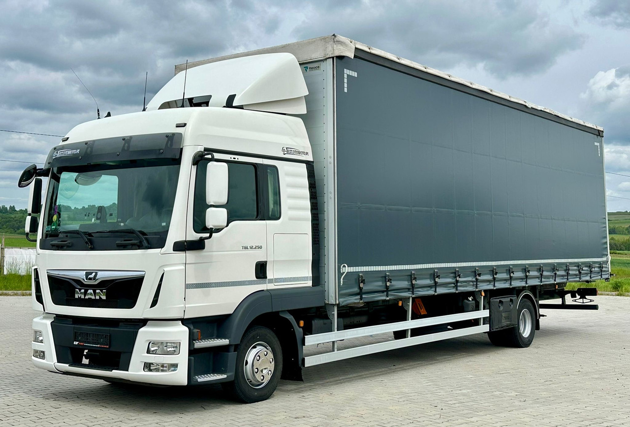 MAN TGL 12.250 / FIRANKA / 23 EUROPALETY / 9.5 M DŁUGOŚCI / NISKI PRZEBIEG / SYPIALKA / 2020 ROK - Curtain side truck: picture 2 MAN TGL 12.250 / FIRANKA / 23 EUROPALETY / 9.5 M DŁUGOŚCI / NISKI PRZEBIEG / SYPIALKA / 2020 ROK - Curtain side truck: picture 2