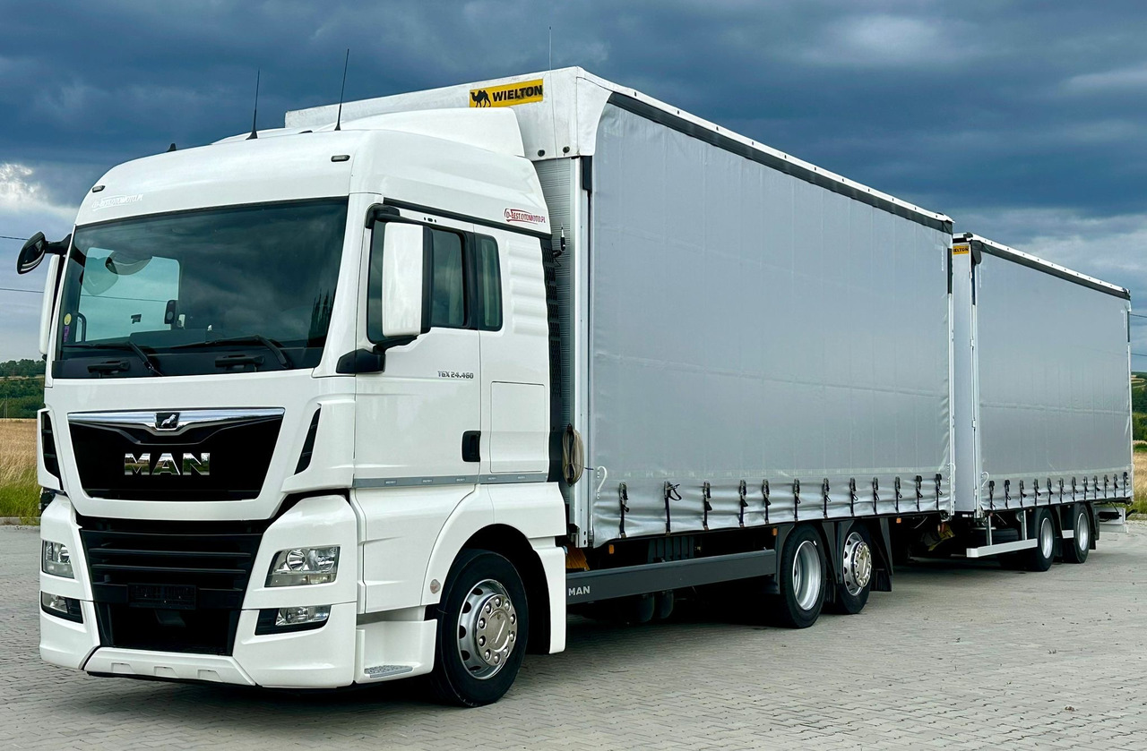 MAN TGX 26.460 / ZESTAW PRZEJAZDOWY / 38 PALET / AUTOMAT / SYPIALKA / PRZYCZEPA WIELTON / 2019 ROK / NISKI PRZEBIEG - Curtain side truck: picture 1 MAN TGX 26.460 / ZESTAW PRZEJAZDOWY / 38 PALET / AUTOMAT / SYPIALKA / PRZYCZEPA WIELTON / 2019 ROK / NISKI PRZEBIEG - Curtain side truck: picture 1