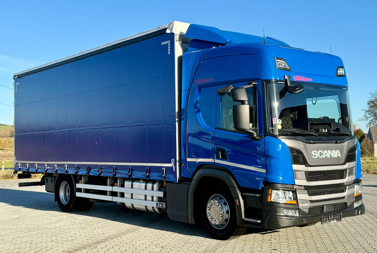 SCANIA P280 / FIRANKA / 20 EUROPALET / SYPIALKA / SILNIK 6 / AUTOMAT - Curtain side truck: picture 1 SCANIA P280 / FIRANKA / 20 EUROPALET / SYPIALKA / SILNIK 6 / AUTOMAT - Curtain side truck: picture 1