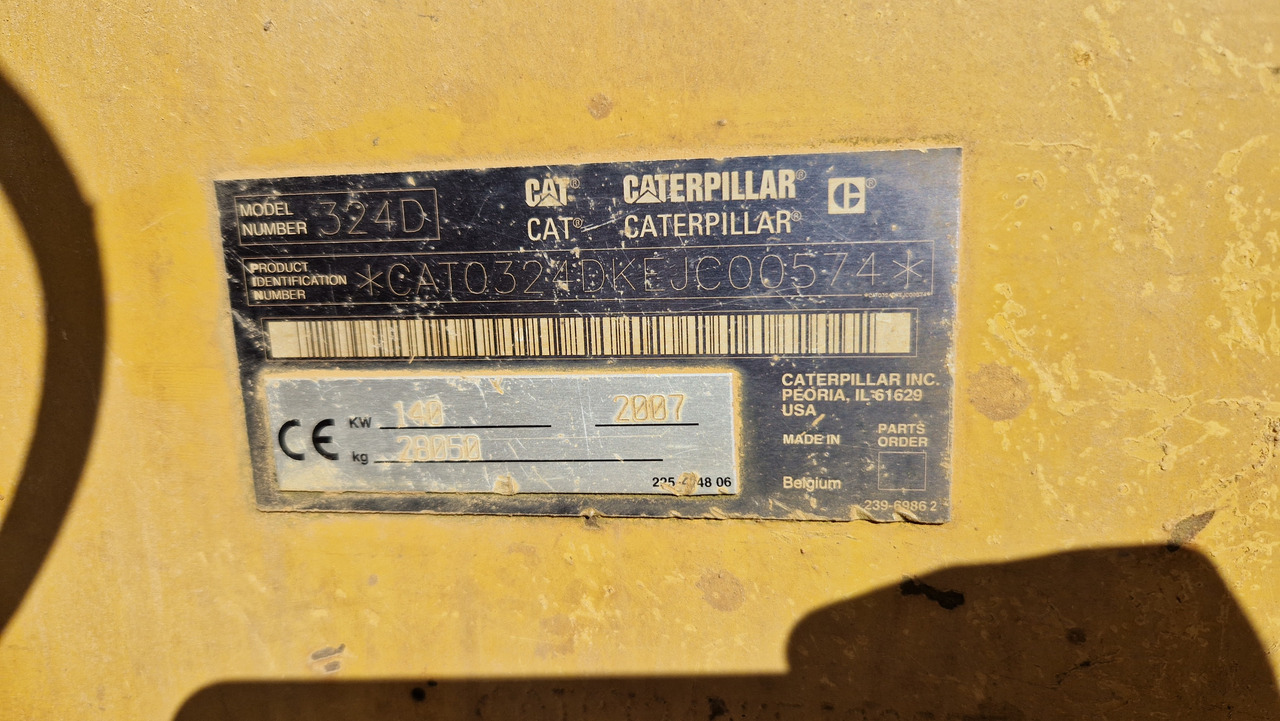 CAT 324 D Deutsche Maschine | Schnellwechsler | Löffel | Hammerhydraulik | 8016h original - Crawler excavator: picture 3 CAT 324 D Deutsche Maschine | Schnellwechsler | Löffel | Hammerhydraulik | 8016h original - Crawler excavator: picture 3