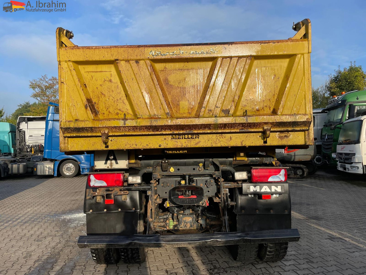 Tipper MAN TGS 26.480 Meiller 3 Seiten, Blatt Blatt, 6x6, Schalter ,3 Pedals: picture 11