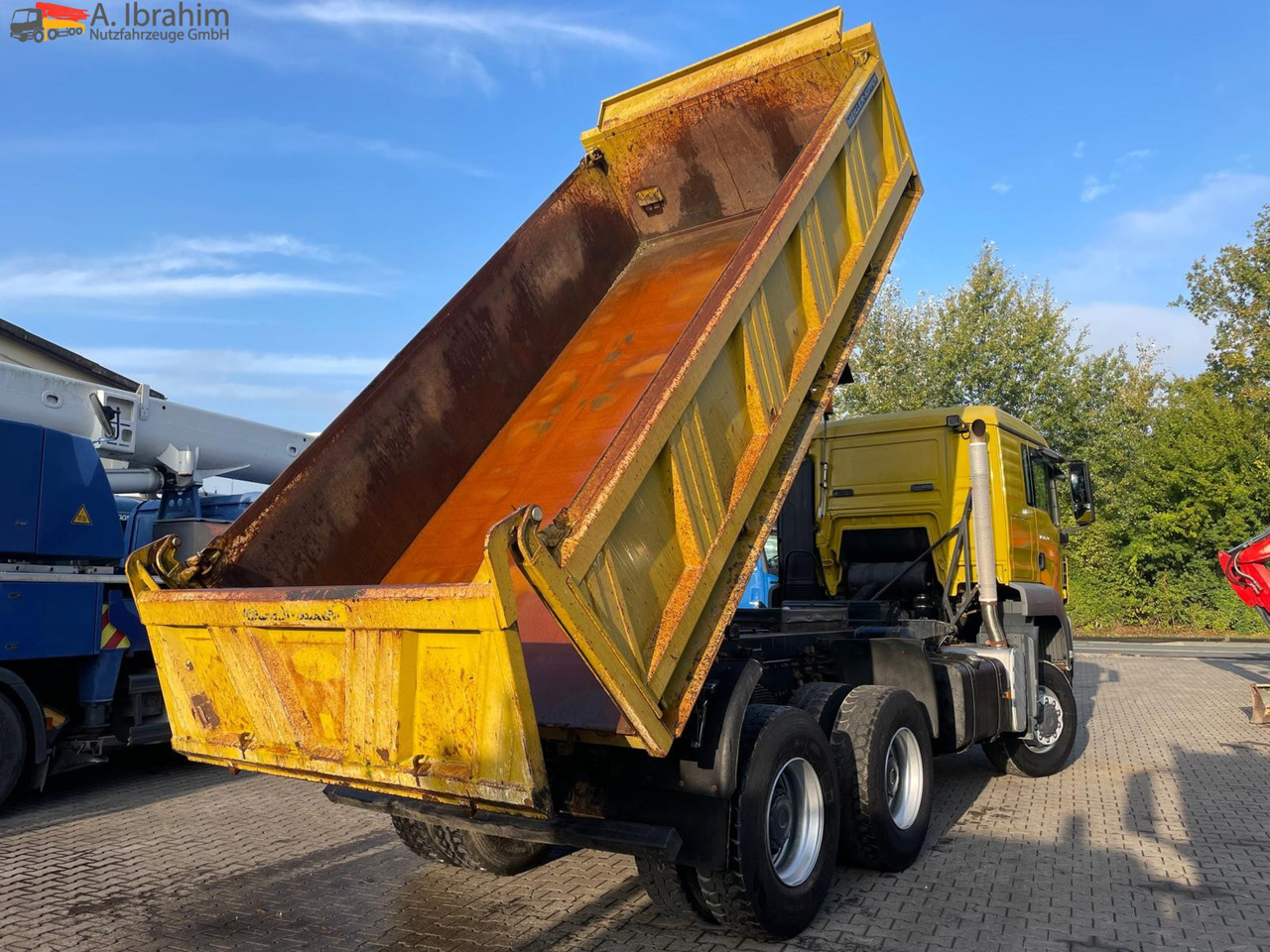 Tipper MAN TGS 26.480 Meiller 3 Seiten, Blatt Blatt, 6x6, Schalter ,3 Pedals: picture 10