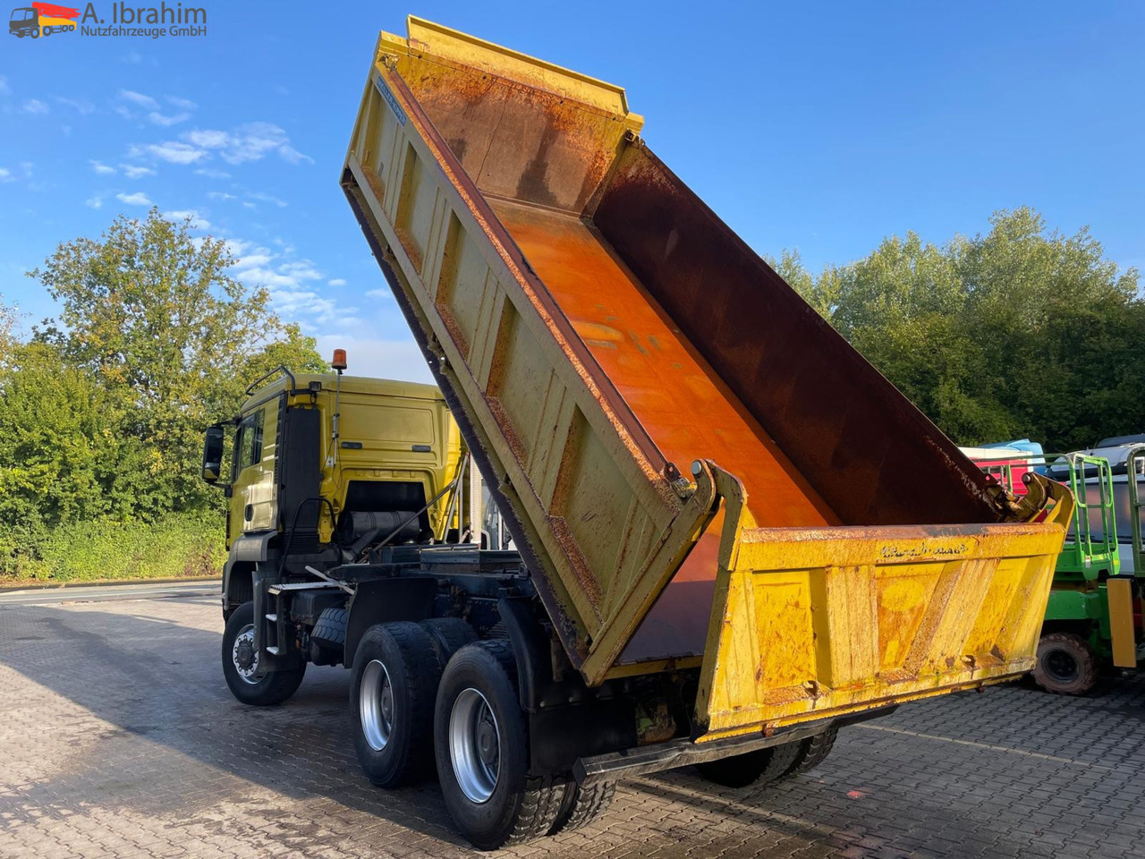 Tipper MAN TGS 26.480 Meiller 3 Seiten, Blatt Blatt, 6x6, Schalter ,3 Pedals: picture 12