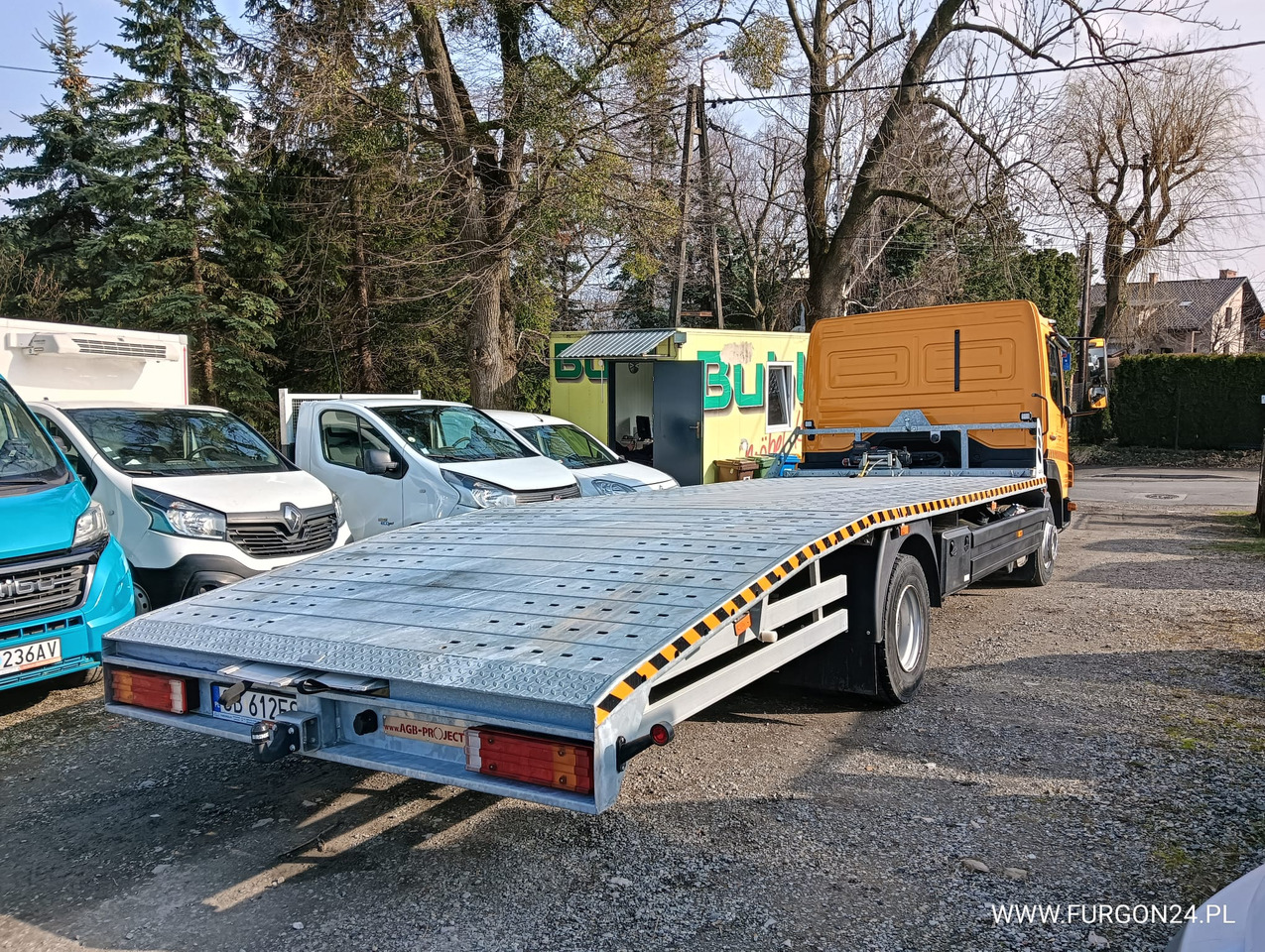 MERCEDES ATEGO 1018 POMOC DROGOWA LAWETA NR 665 - Car transporter truck: picture 4 MERCEDES ATEGO 1018 POMOC DROGOWA LAWETA NR 665 - Car transporter truck: picture 4