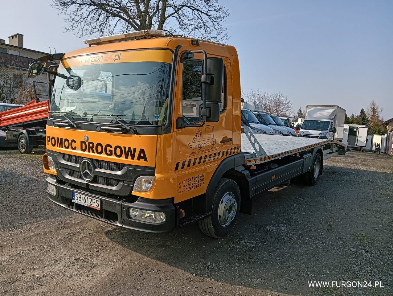 MERCEDES ATEGO 1018 POMOC DROGOWA LAWETA NR 665 - Car transporter truck: picture 1 MERCEDES ATEGO 1018 POMOC DROGOWA LAWETA NR 665 - Car transporter truck: picture 1