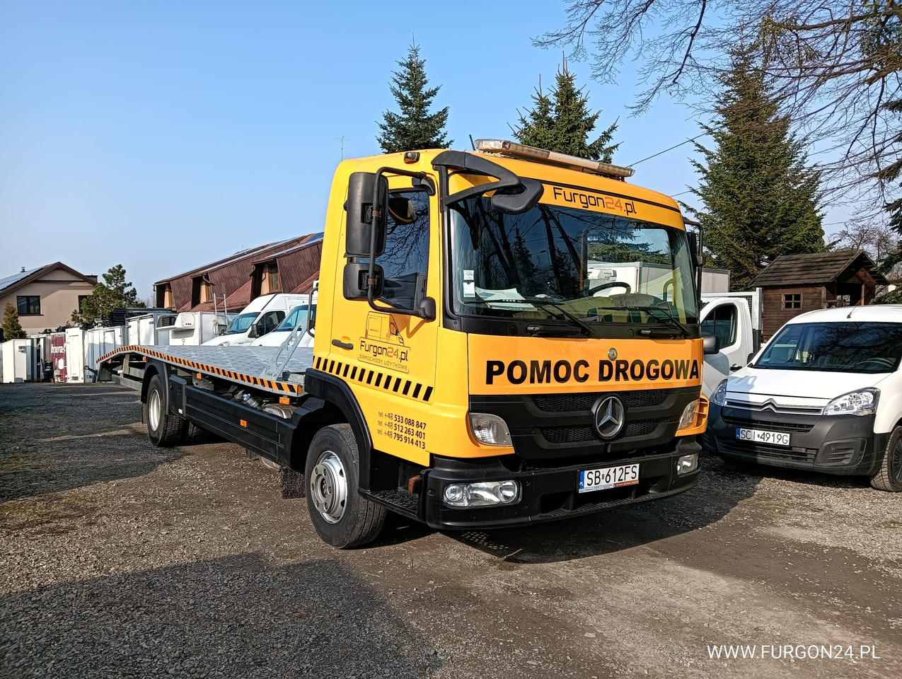 MERCEDES ATEGO 1018 POMOC DROGOWA LAWETA NR 665 - Car transporter truck: picture 3 MERCEDES ATEGO 1018 POMOC DROGOWA LAWETA NR 665 - Car transporter truck: picture 3