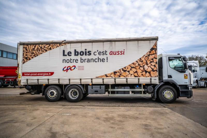 Renault PREMIUM 310 6X2 + Palfinger 2.5T - Curtain side truck: picture 3 Renault PREMIUM 310 6X2 + Palfinger 2.5T - Curtain side truck: picture 3