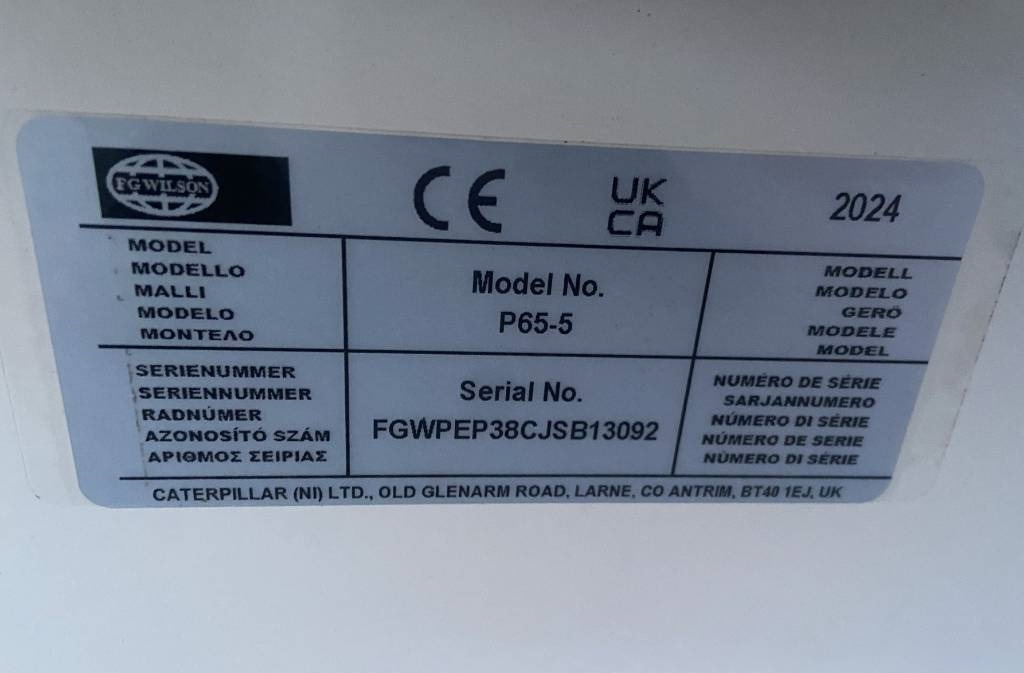 New Generator set FG Wilson P65-5 - 65 kVA Genset - DPX-16006: picture 11