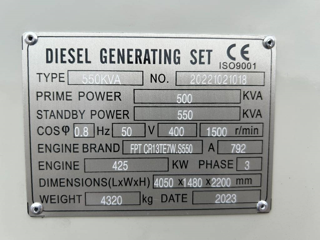 Iveco CR13TE7W - 550 kVA Generator - DPX-19797 - Generator set: picture 4 Iveco CR13TE7W - 550 kVA Generator - DPX-19797 - Generator set: picture 4