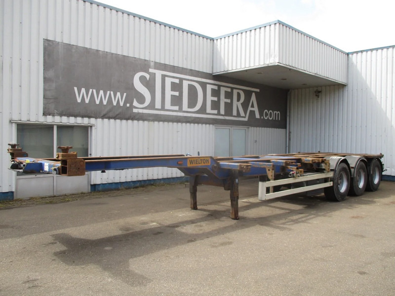 Wielton NS34 , Container Trailer , 3 ROR axle , Drum brakes , Air Suspension - Container transporter/ Swap body semi-trailer: picture 1 Wielton NS34 , Container Trailer , 3 ROR axle , Drum brakes , Air Suspension - Container transporter/ Swap body semi-trailer: picture 1
