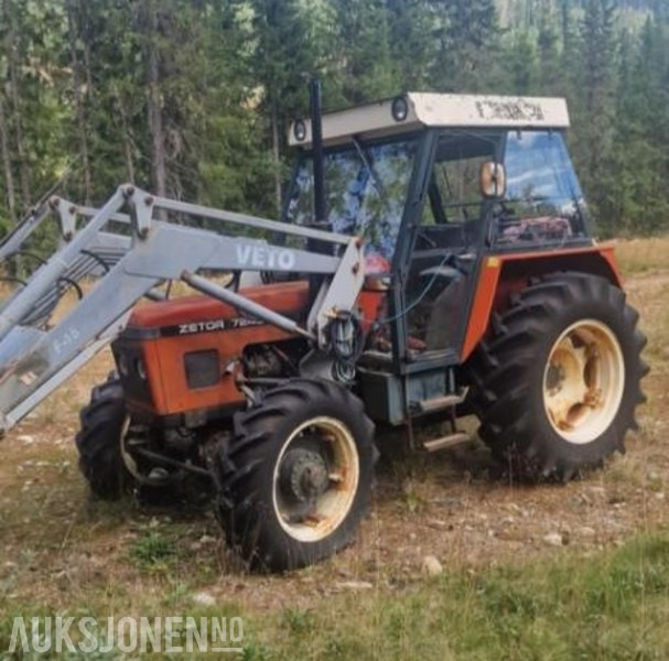 1987 Zetor 7245 mva fri traktor med Veto F15 lasteapparat 474 timer - Farm tractor: picture 4 1987 Zetor 7245 mva fri traktor med Veto F15 lasteapparat 474 timer - Farm tractor: picture 4