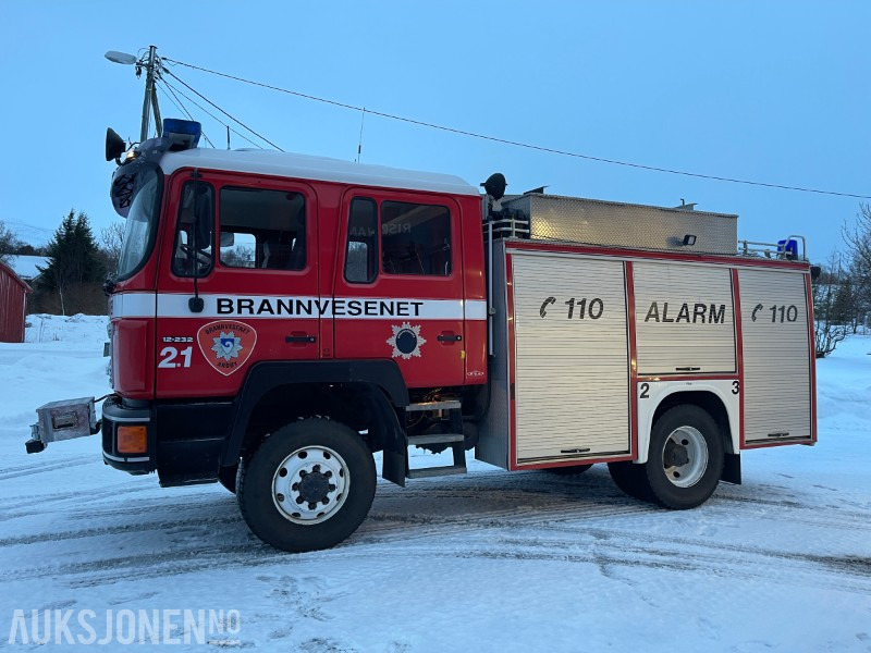 1991 MAN 12.232 FA Brannbil med kun 31150 km, registrert som motorredskap - Fire engine: picture 2 1991 MAN 12.232 FA Brannbil med kun 31150 km, registrert som motorredskap - Fire engine: picture 2