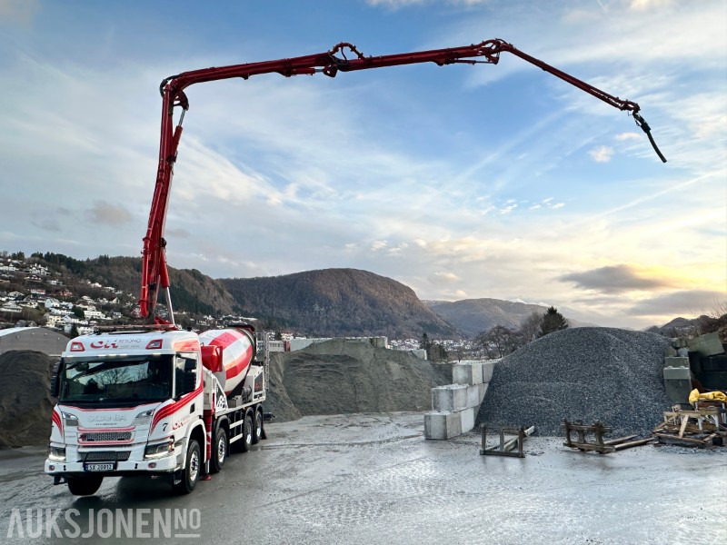 Concrete mixer truck 2021 Scania P500XT 8X4 Putzmeister PUMI 28-4Betongpumpe, 83413km: picture 17