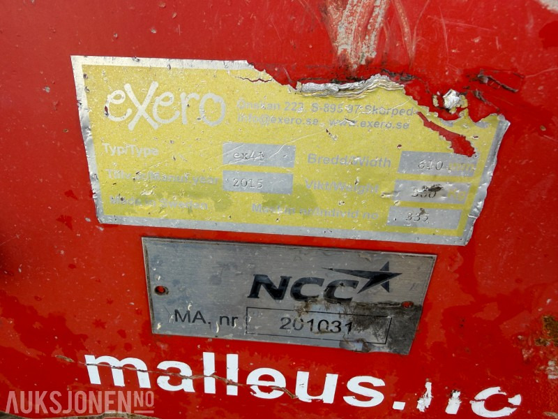 2015 Exero EX41 hydraulisk vibroplate – 2015 modell - Attachment for Construction machinery: picture 5 2015 Exero EX41 hydraulisk vibroplate – 2015 modell - Attachment for Construction machinery: picture 5