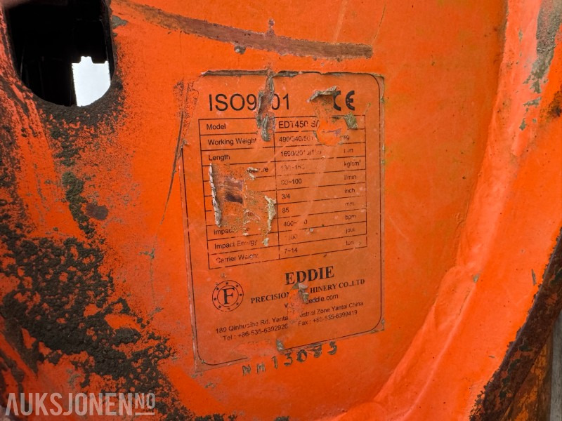 EDT 450 pigghammer S50 - Attachment for Construction machinery: picture 5 EDT 450 pigghammer S50 - Attachment for Construction machinery: picture 5