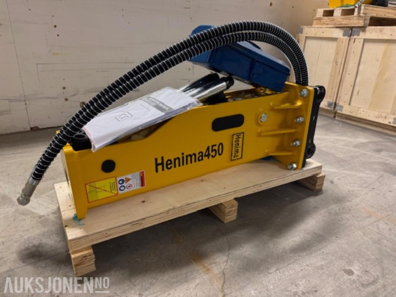 NY HENIMA 450 PIGGHAMMER TIL 1,2-3 TONNS GRAVEMASKIN S30 M/GARANTI - Hydraulic hammer for Construction machinery: picture 3 NY HENIMA 450 PIGGHAMMER TIL 1,2-3 TONNS GRAVEMASKIN S30 M/GARANTI - Hydraulic hammer for Construction machinery: picture 3