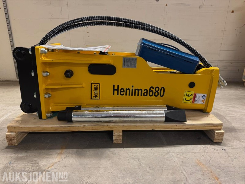 NY HENIMA PIGGHAMMER TIL 4-7 TONNS GRAVEMASKIN S40 M/GARANTI - Hydraulic hammer for Construction machinery: picture 1 NY HENIMA PIGGHAMMER TIL 4-7 TONNS GRAVEMASKIN S40 M/GARANTI - Hydraulic hammer for Construction machinery: picture 1