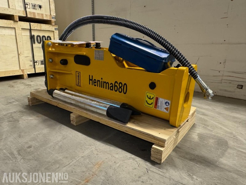NY HENIMA PIGGHAMMER TIL 4-7 TONNS GRAVEMASKIN S40 M/GARANTI - Hydraulic hammer for Construction machinery: picture 3 NY HENIMA PIGGHAMMER TIL 4-7 TONNS GRAVEMASKIN S40 M/GARANTI - Hydraulic hammer for Construction machinery: picture 3