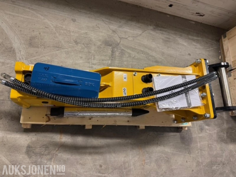 NY HENIMA PIGGHAMMER TIL 6-9 TONNS GRAVEMASKIN S50 M/GARANTI - Hydraulic hammer for Construction machinery: picture 4 NY HENIMA PIGGHAMMER TIL 6-9 TONNS GRAVEMASKIN S50 M/GARANTI - Hydraulic hammer for Construction machinery: picture 4