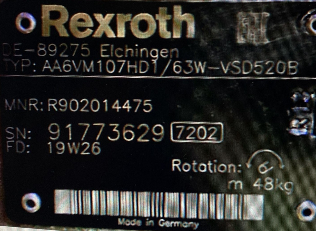 REXROTH A6VM107HD2/63W-VZB010F00B R902207840 - Hydraulic motor for Drilling rig: picture 5 REXROTH A6VM107HD2/63W-VZB010F00B R902207840 - Hydraulic motor for Drilling rig: picture 5