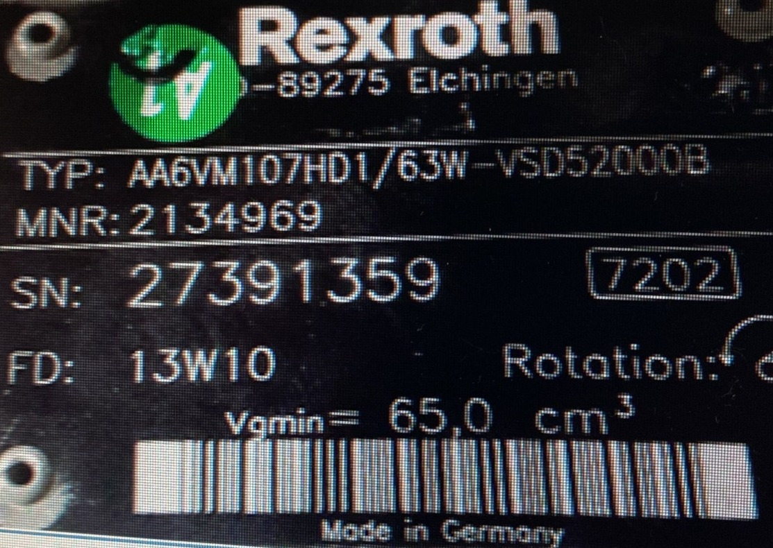 REXROTH A6VM107HD2/63W-VZB010F00B R902207840 - Hydraulic motor for Drilling rig: picture 4 REXROTH A6VM107HD2/63W-VZB010F00B R902207840 - Hydraulic motor for Drilling rig: picture 4