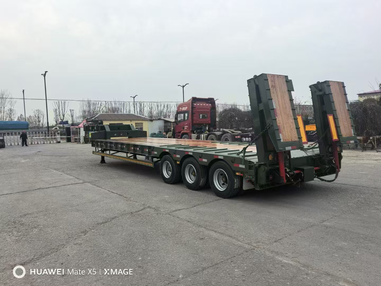 New Low loader semi-trailer ZHICHENG Semi Flat Bed Low Bed in length 8M, 10M, 12M, 14M,16M: picture 9