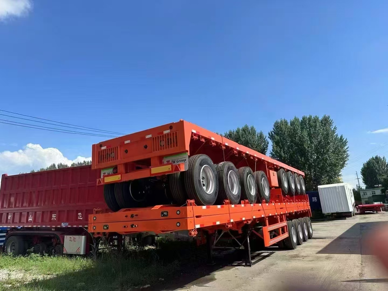 New Low loader semi-trailer ZHICHENG Semi Flat Bed Low Bed in length 8M, 10M, 12M, 14M,16M: picture 26