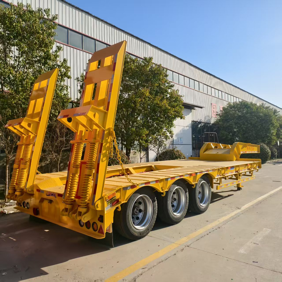 New Low loader semi-trailer ZHICHENG Semi Flat Bed Low Bed in length 8M, 10M, 12M, 14M,16M: picture 19