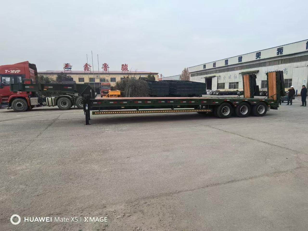 New Low loader semi-trailer ZHICHENG Semi Flat Bed Low Bed in length 8M, 10M, 12M, 14M,16M: picture 15