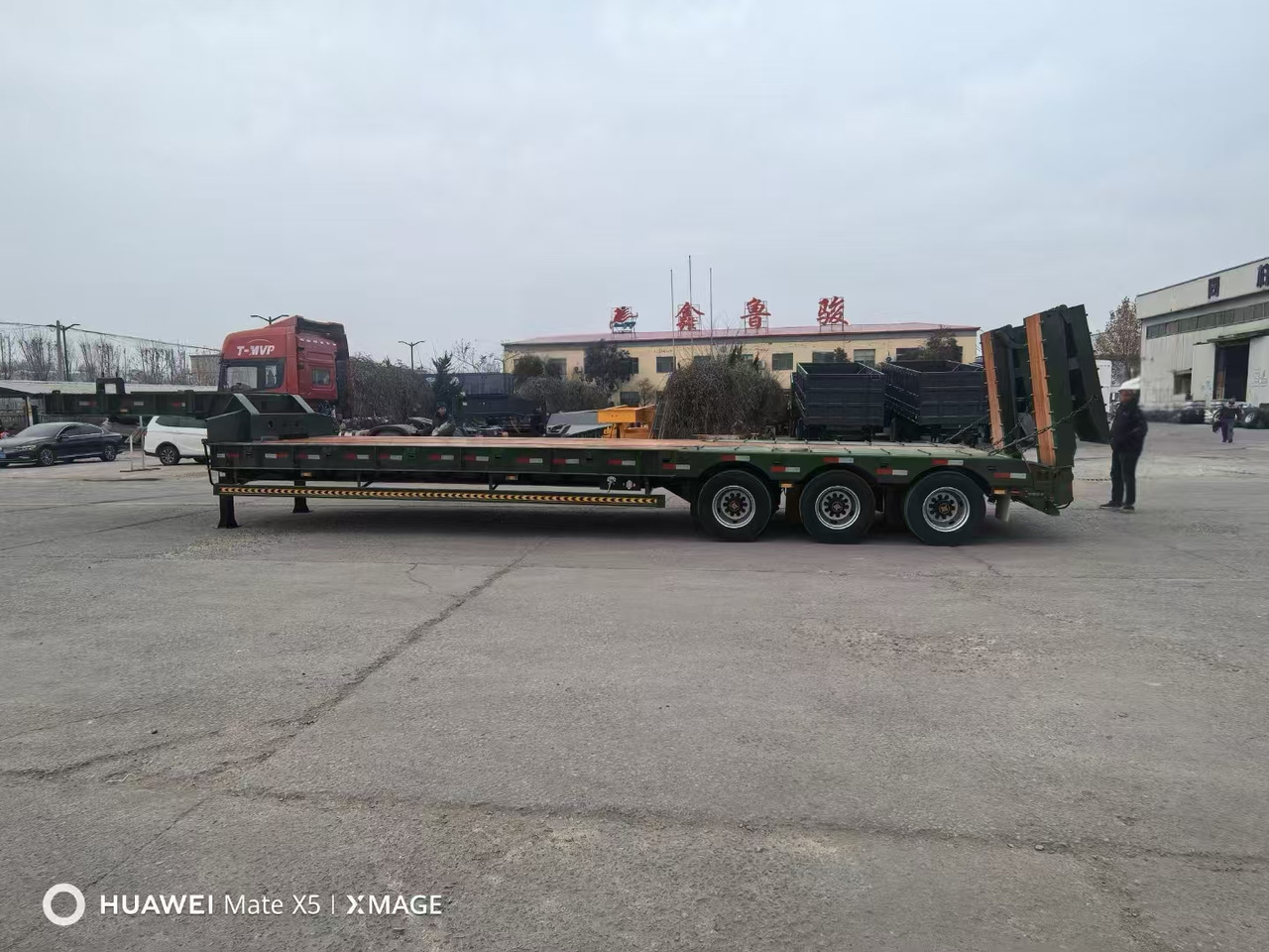 New Low loader semi-trailer ZHICHENG Semi Flat Bed Low Bed in length 8M, 10M, 12M, 14M,16M: picture 13