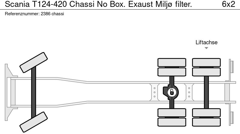 Cab chassis truck Scania T124-420 Chassi No Box. Exaust Miljø filter.: picture 11 Cab chassis truck Scania T124-420 Chassi No Box. Exaust Miljø filter.: picture 11