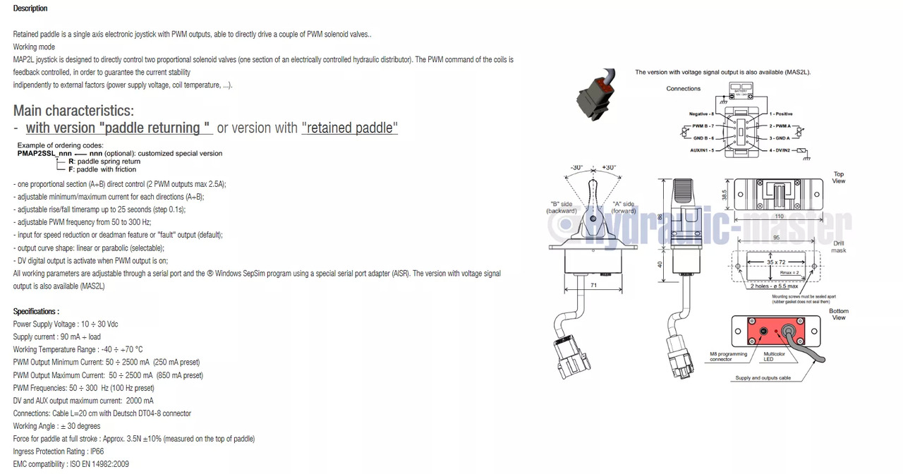 Front loader for tractor for Truck Full proportional valve 3 sections SPV 20-120 l/min 12 or 24 V plug and play det also available with Walvoil DPX100: picture 9