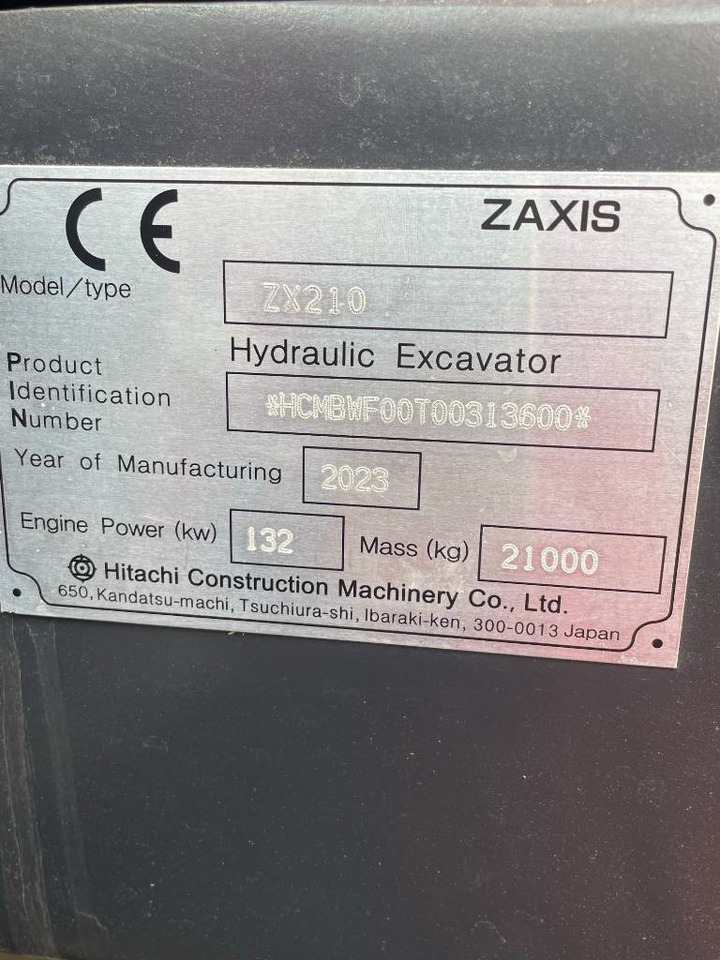 Hitachi ZX 210  - Crawler excavator: picture 5 Hitachi ZX 210  - Crawler excavator: picture 5