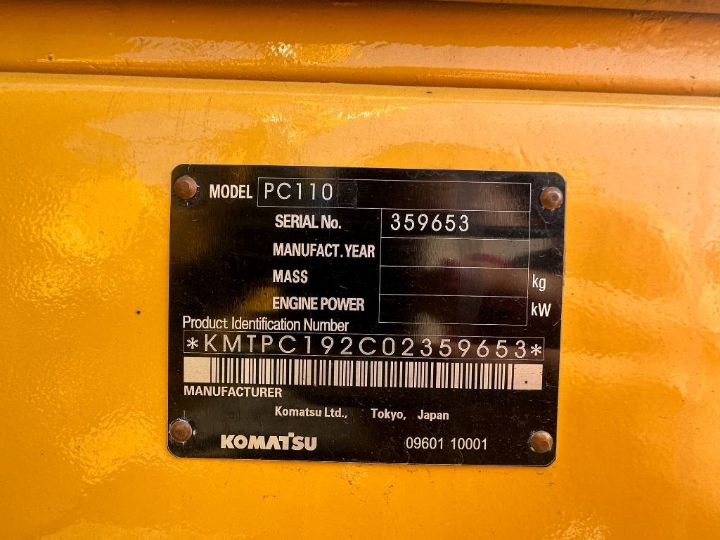 Komatsu PC 110 - Crawler excavator: picture 3 Komatsu PC 110 - Crawler excavator: picture 3