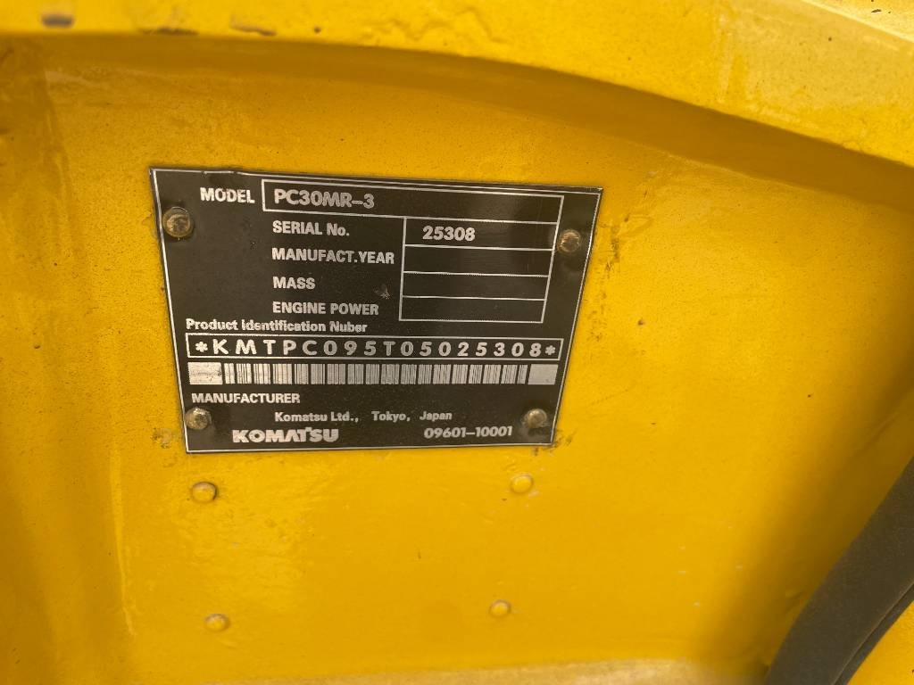 Komatsu PC 30 - Mini excavator: picture 3 Komatsu PC 30 - Mini excavator: picture 3