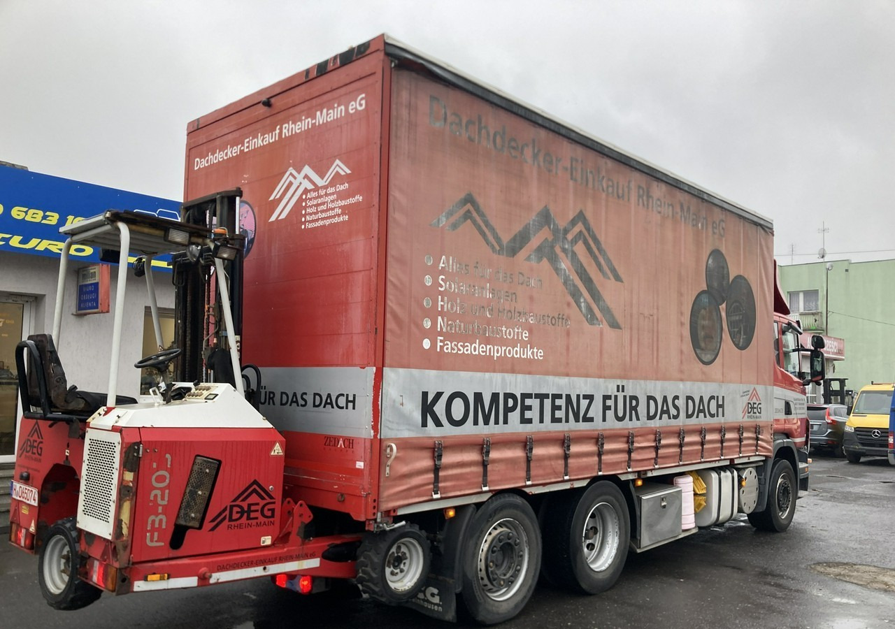 Inna Inny Scania G320 Wózek PALFINGER Firanka Plandeka plandeka Moffett - Curtain side truck: picture 4 Inna Inny Scania G320 Wózek PALFINGER Firanka Plandeka plandeka Moffett - Curtain side truck: picture 4