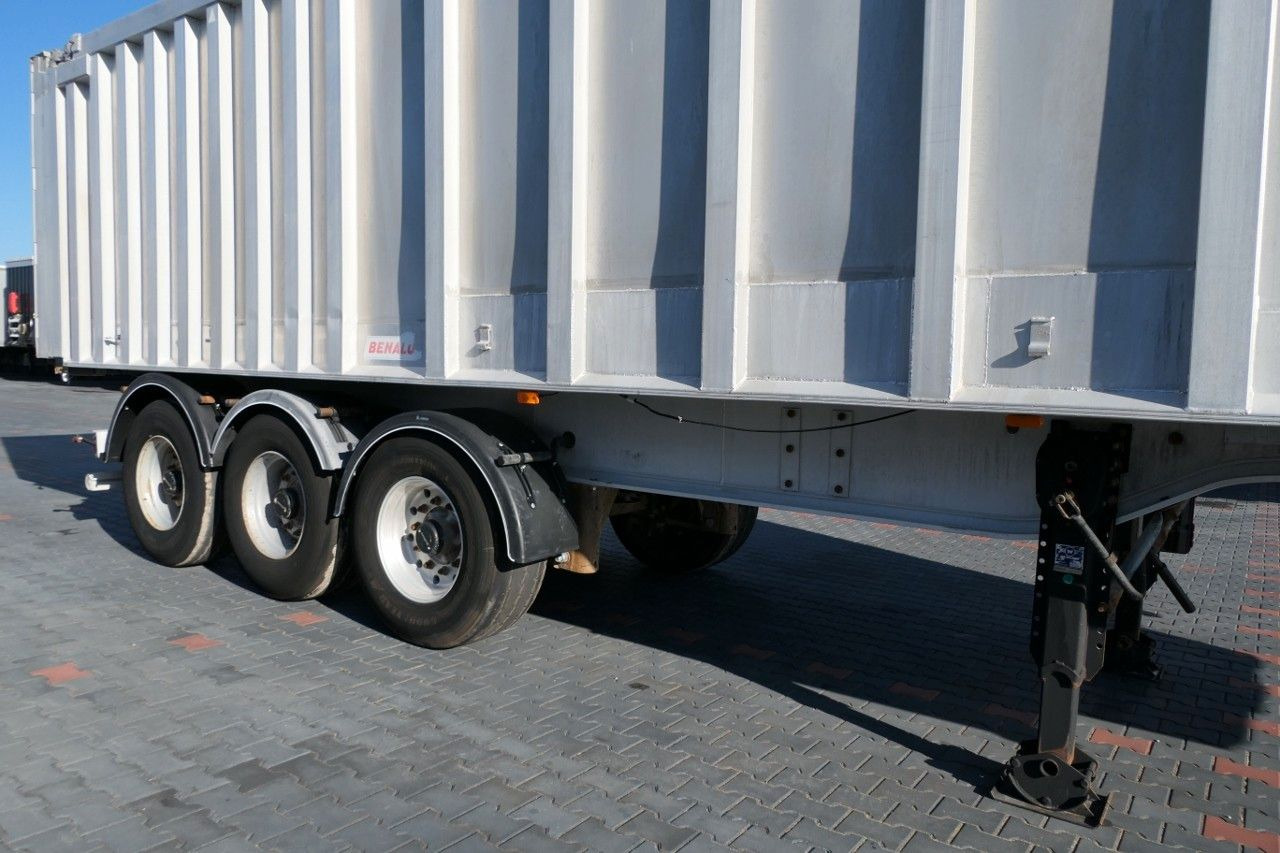 Tipper semi-trailer Benalu TIPPER 45 M3/WHOLE ALUMINIUM/5700 KG/FLAP-DOORS: picture 11