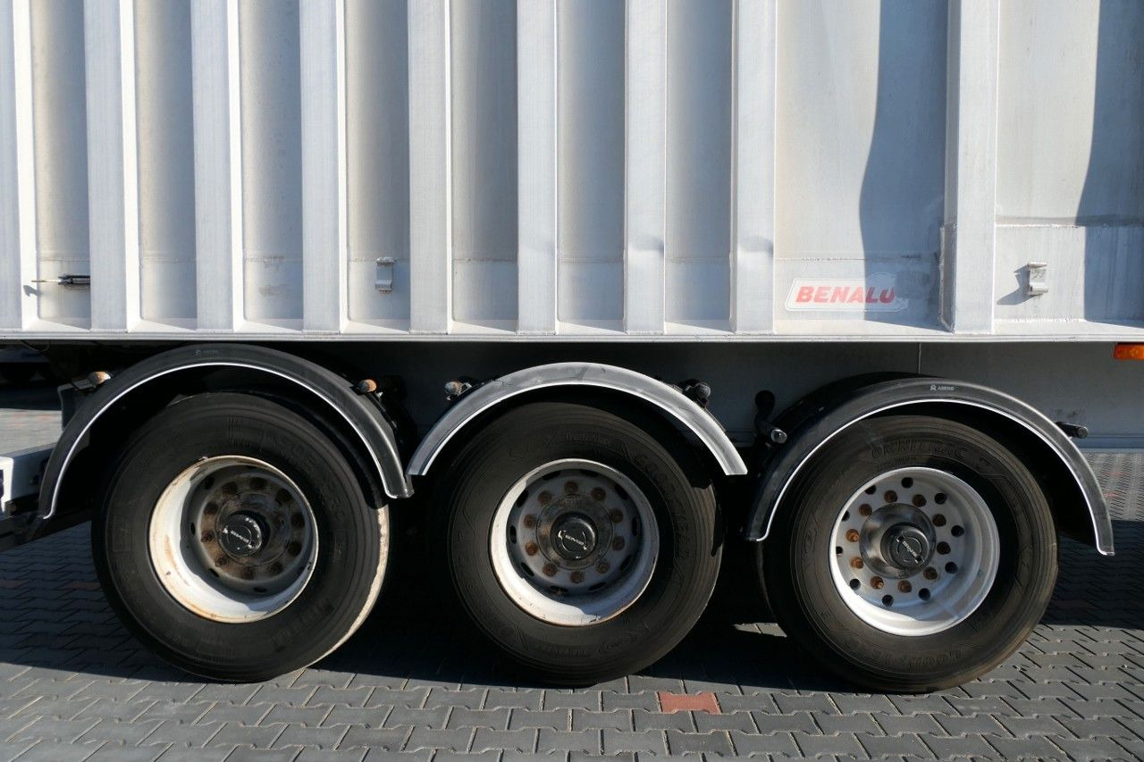 Tipper semi-trailer Benalu TIPPER 45 M3/WHOLE ALUMINIUM/5700 KG/FLAP-DOORS: picture 12