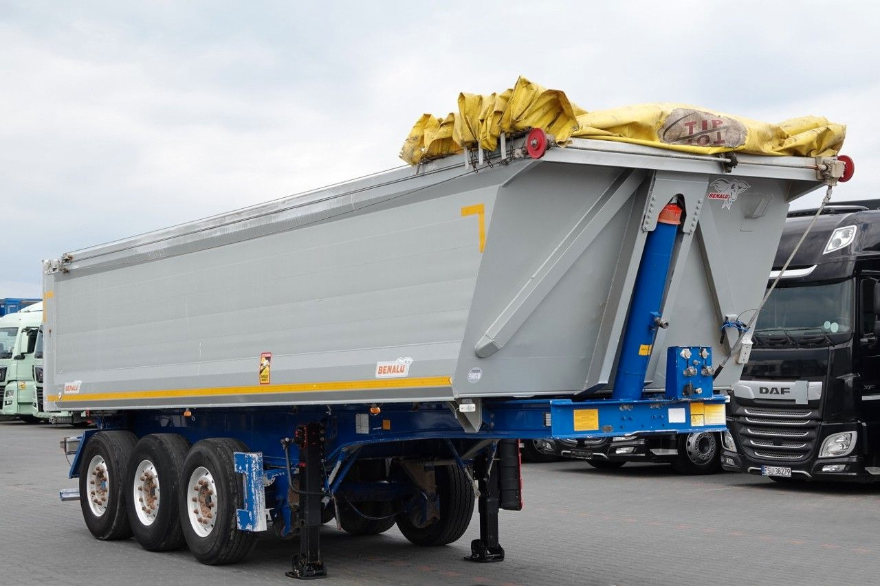 Benalu WYWROTKA / 26 m3 / ALUMINIOWA / OŚ PODNOSZONA / - Tipper semi-trailer: picture 1 Benalu WYWROTKA / 26 m3 / ALUMINIOWA / OŚ PODNOSZONA / - Tipper semi-trailer: picture 1