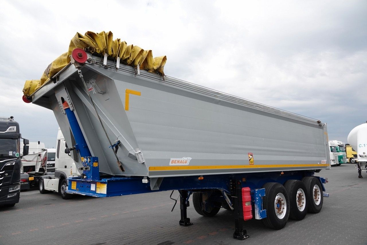 Benalu WYWROTKA / 26 m3 / ALUMINIOWA / OŚ PODNOSZONA / - Tipper semi-trailer: picture 3 Benalu WYWROTKA / 26 m3 / ALUMINIOWA / OŚ PODNOSZONA / - Tipper semi-trailer: picture 3